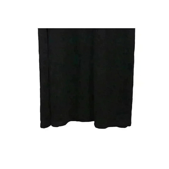 Talbots Midi Dress Size Small Black Cotton Embroidered Scalloped Hem Lightweight - Picture 4 of 13